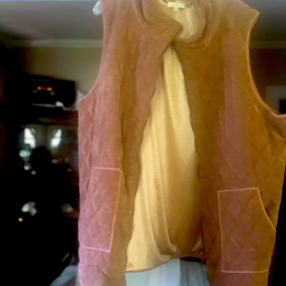 Women’s corduroy vest quilted lining